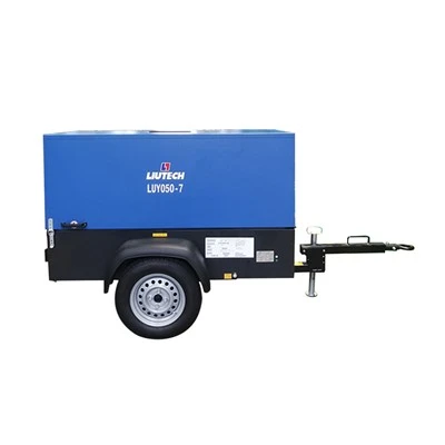 050-7 Liutech Air Compressor175 PSI 디젤 7 바 공기 압축기 광산 용 공기 압축기 기계